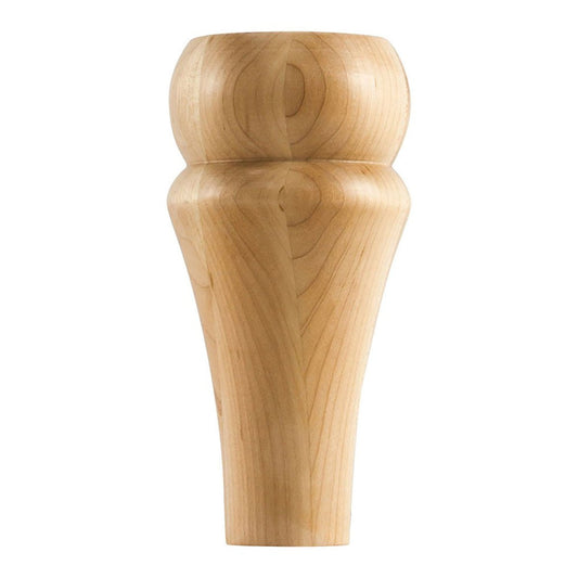 Hardware Resources 3" Round Hard Maple Contemporary Bun Foot-DirectCabinets.com