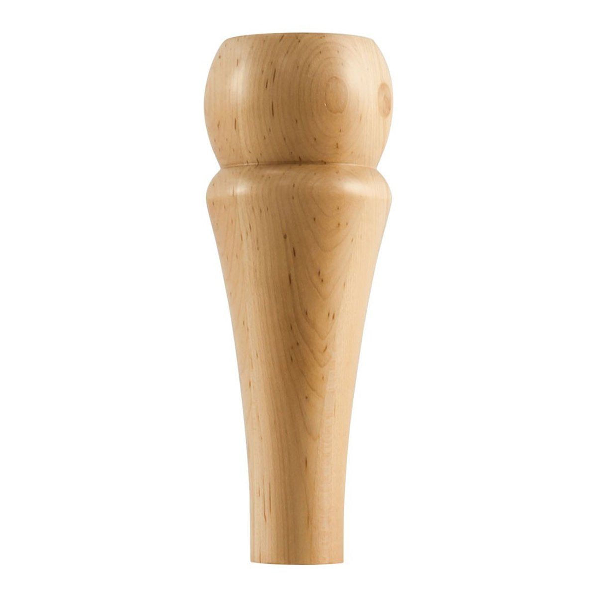 Hardware Resources 3" Round Rubberwood Contemporary Bun Foot-DirectCabinets.com