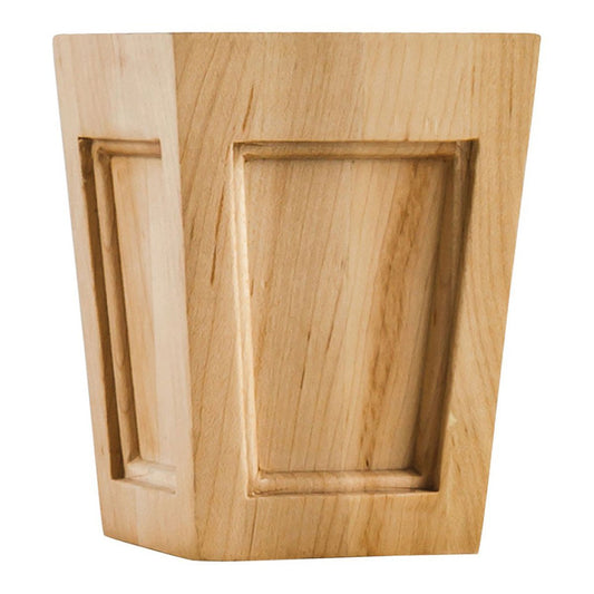 Hardware Resources Hard Maple Mission Bun Foot-DirectCabinets.com