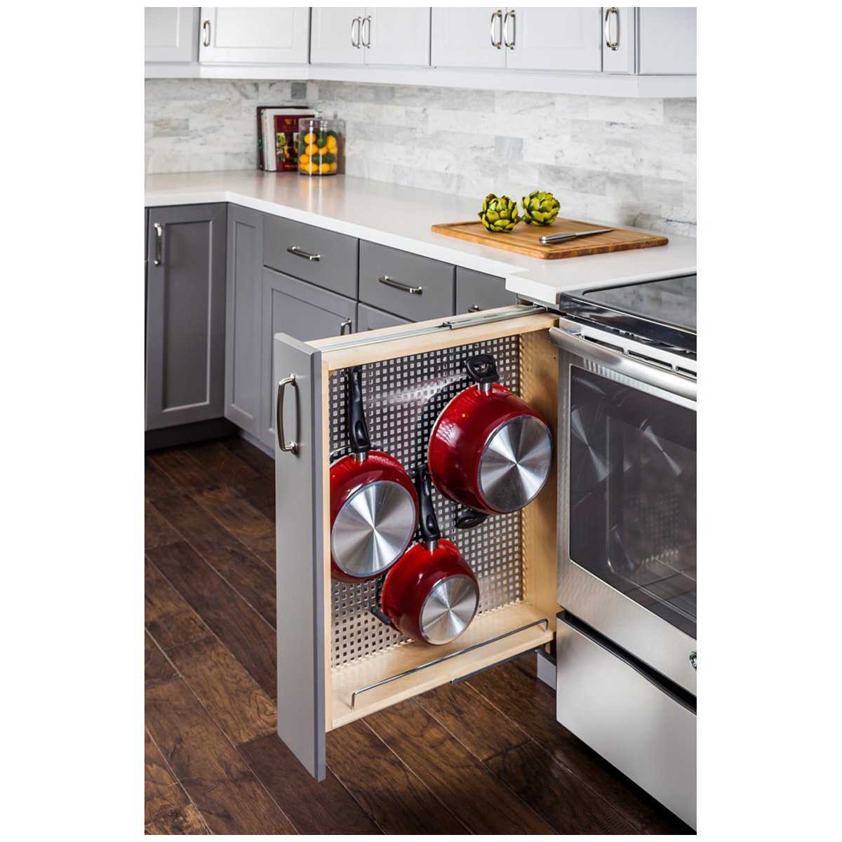 Hardware Resources Extra Double Hooks for BFPOSS Pullout-DirectCabinets.com