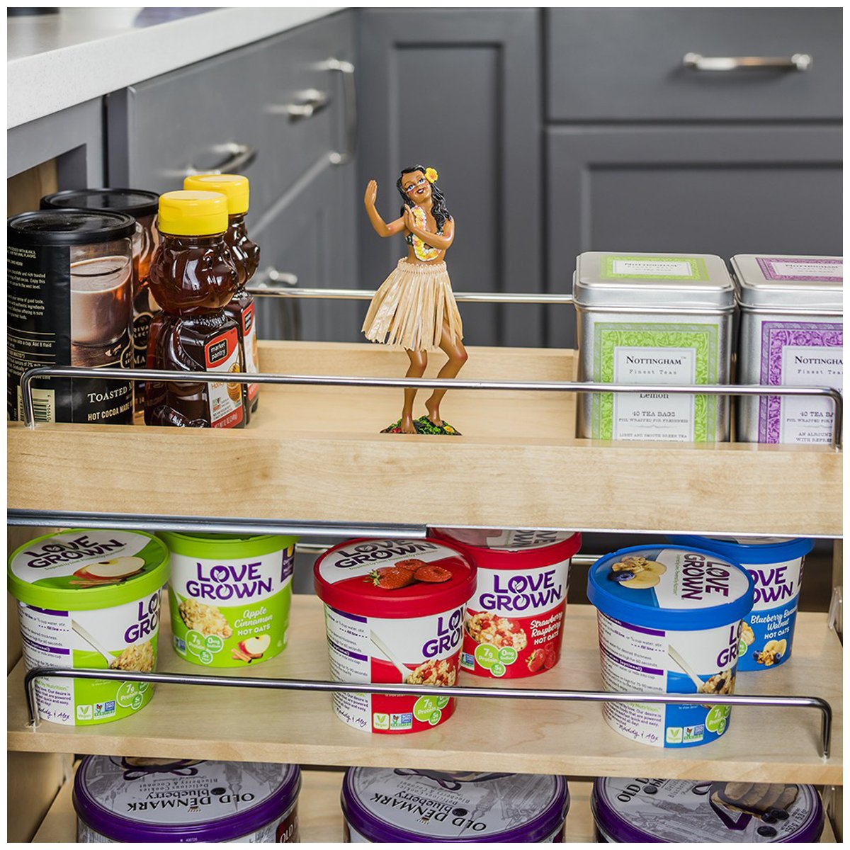 Hardware Resources No Wiggle Base Cabinet Pullout with Premium Soft-close Concealed Undermount Slides-DirectCabinets.com