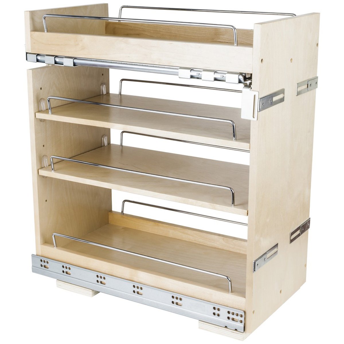 Hardware Resources No Wiggle Base Cabinet Pullout with Premium Soft-close Concealed Undermount Slides-DirectCabinets.com