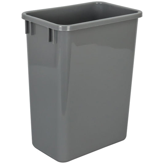 Hardware Resources Gray 35 Quart Plastic Waste Container-DirectCabinets.com