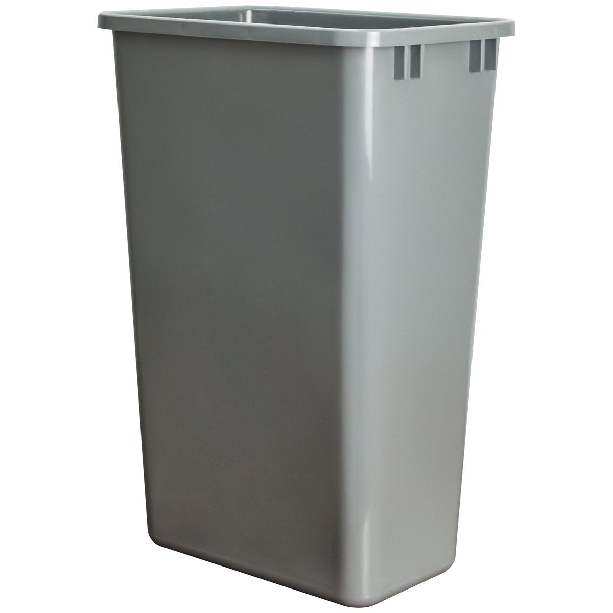 Hardware Resources Gray 50 Quart Plastic Waste Container-DirectCabinets.com