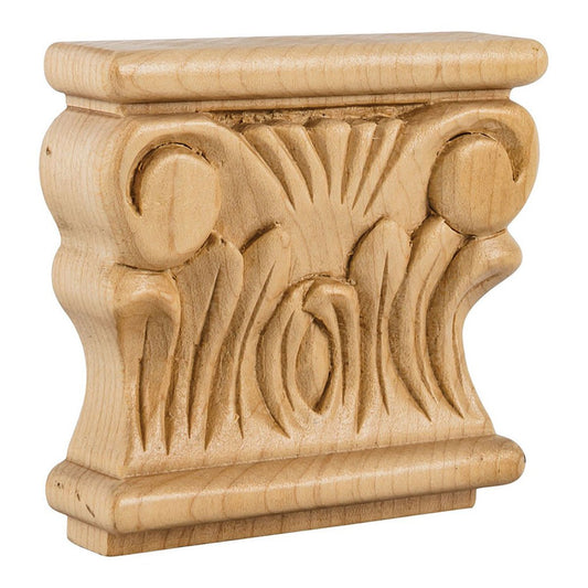 Hardware Resources Cherry Acanthus Traditional Capital-DirectCabinets.com