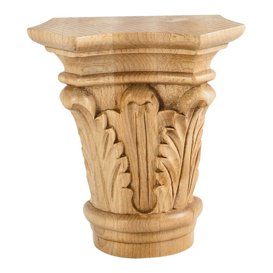 Hardware Resources 4-3/4" x 4-3/8" x 2-1/8" Cherry Acanthus Traditional Capital-DirectCabinets.com