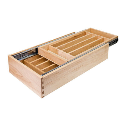 Hardware Resources Double Cutlery Drawer-DirectCabinets.com