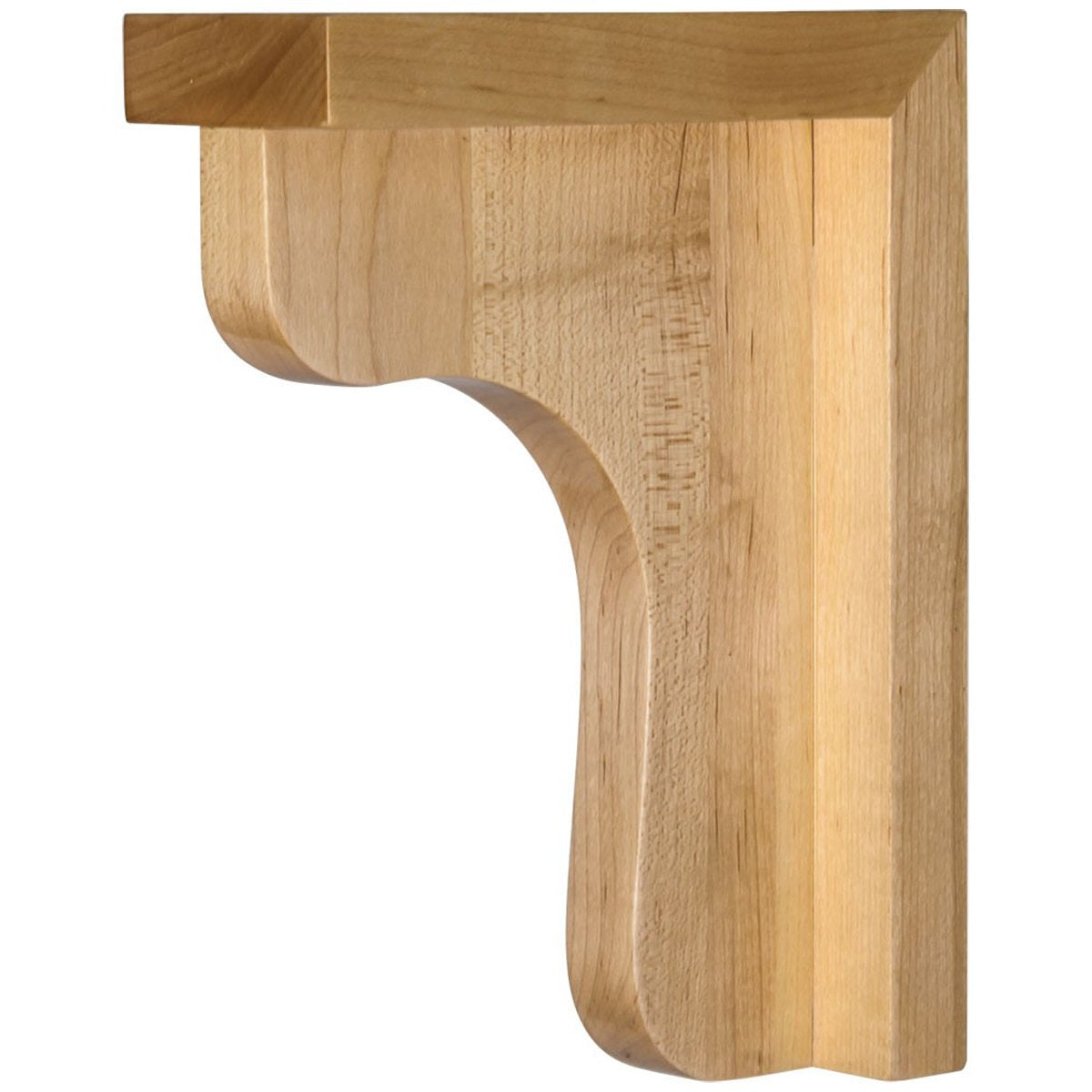 Hardware Resources 2-1/2" x 6" x 6" Rubberwood Wood Bar Bracket-DirectCabinets.com
