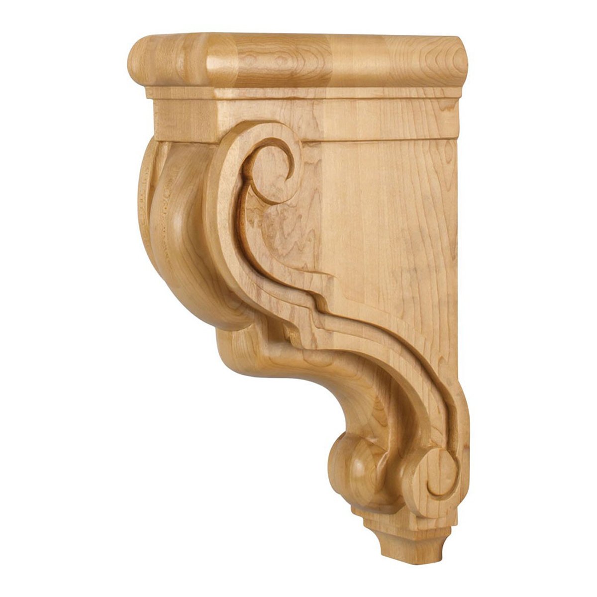 Hardware Resources 3-3/8" x 7-3/4" x 13" Cherry Scrolled Bar Bracket-DirectCabinets.com