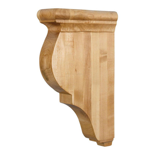 Hardware Resources 3" x 8-1/2" x 14" Alder Smooth Bar Bracket-DirectCabinets.com