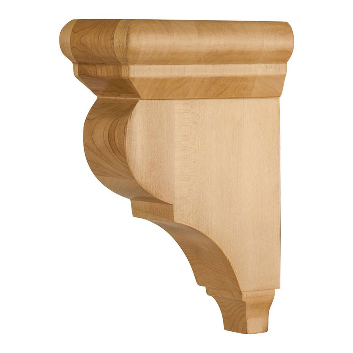 Hardware Resources Hard Maple Smooth Bar Bracket-DirectCabinets.com