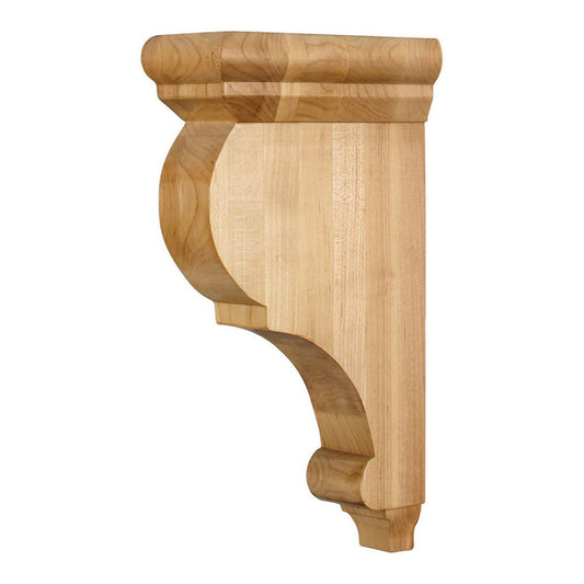 Hardware Resources 3" x 6-1/2" x 12" Alder Smooth Bar Bracket-DirectCabinets.com