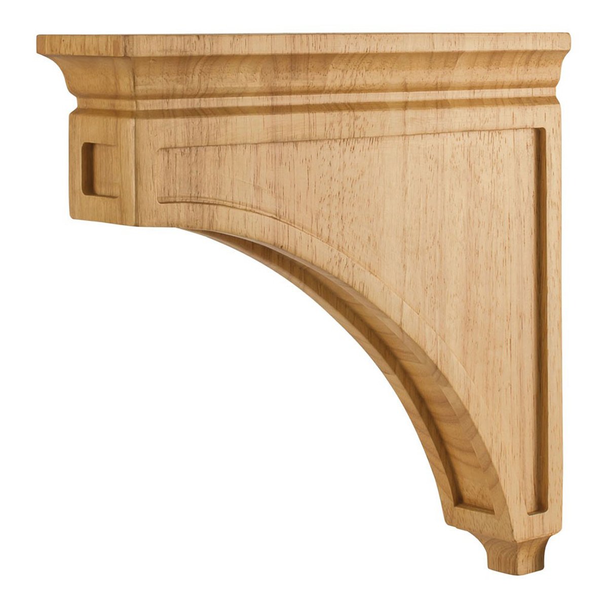 Hardware Resources 3" x 12" x 12" White Birch Mission Style Bar Bracket-DirectCabinets.com