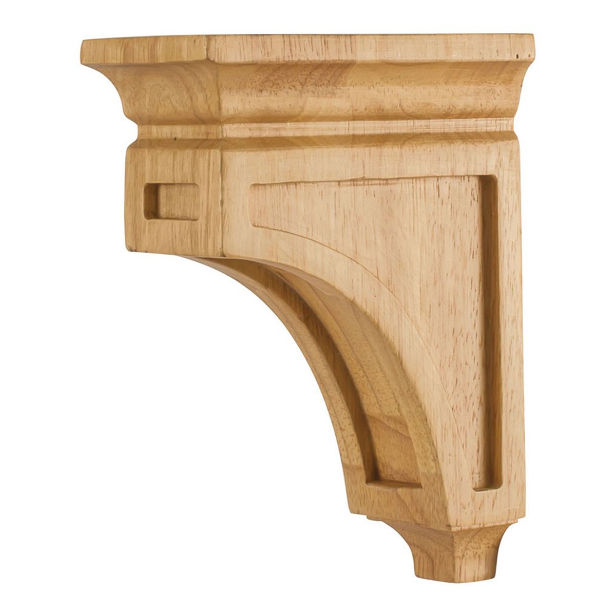 Hardware Resources 3" x 6" x 8" White Birch Mission Style Bar Bracket-DirectCabinets.com