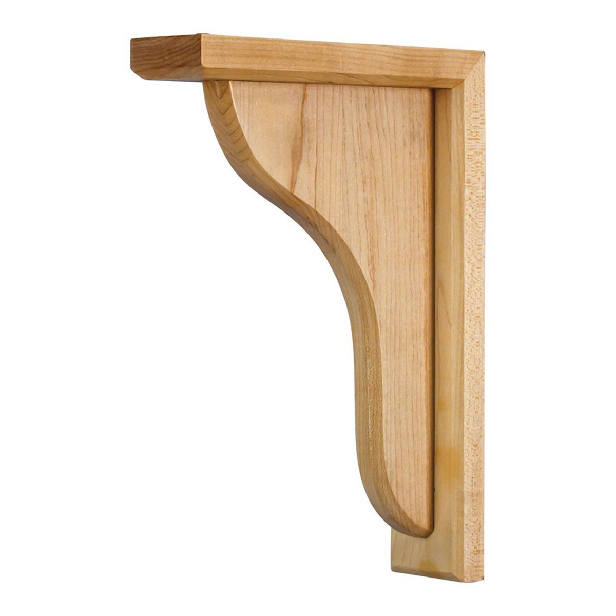 Hardware Resources Hard Maple Simple Wood Bar Bracket-DirectCabinets.com