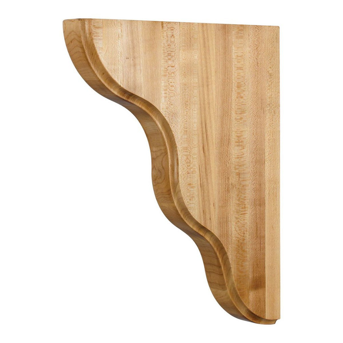 Hardware Resources Rubberwood Smooth Contour Bar Bracket-DirectCabinets.com