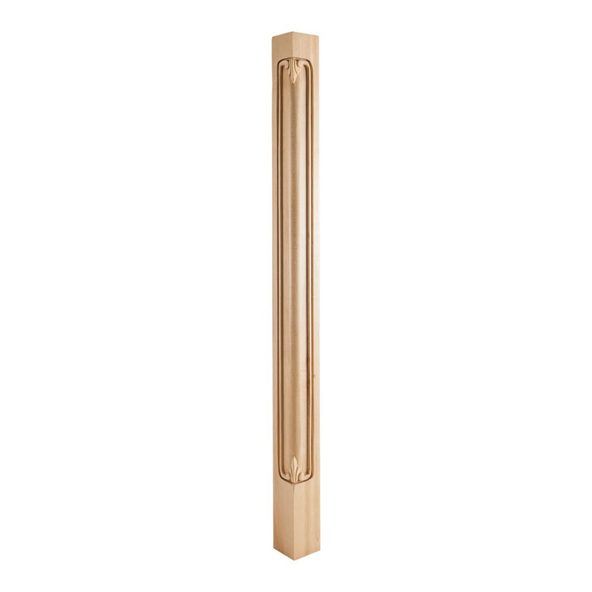 Hardware Resources Oak Acanthus Corner Post-DirectCabinets.com
