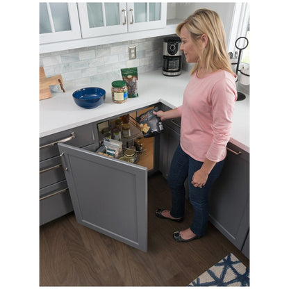 Hardware Resources Door Mounted Universal Blind Corner Organizer for 15" - 18" Opening-DirectCabinets.com