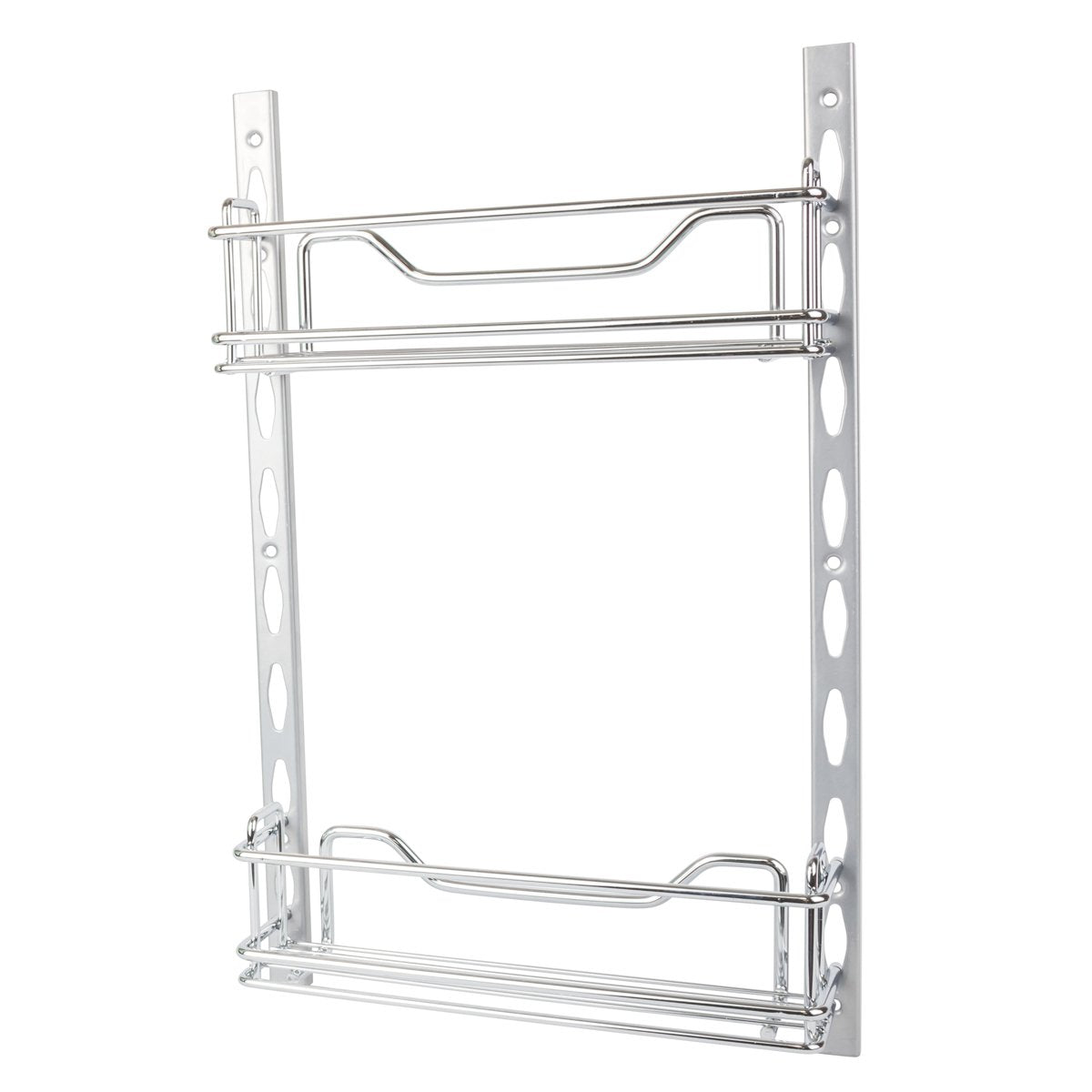 Hardware Resources 3" Deep Door Mounted Tray System Kit in Polished Chrome-DirectCabinets.com
