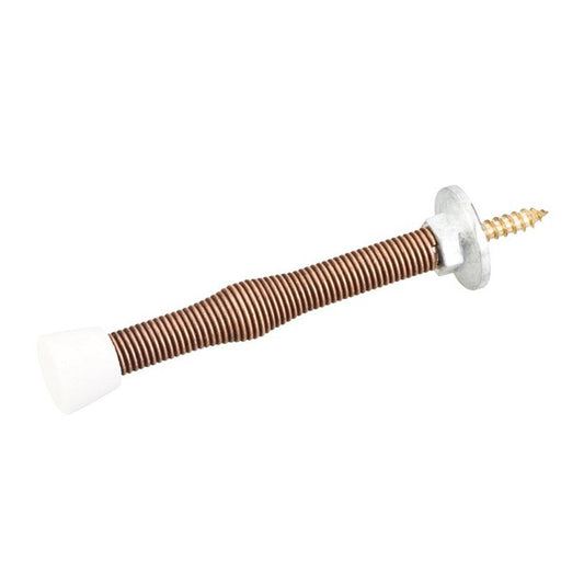 Hardware Resources 3" Spring Door Stop with Rubber Tip-DirectCabinets.com