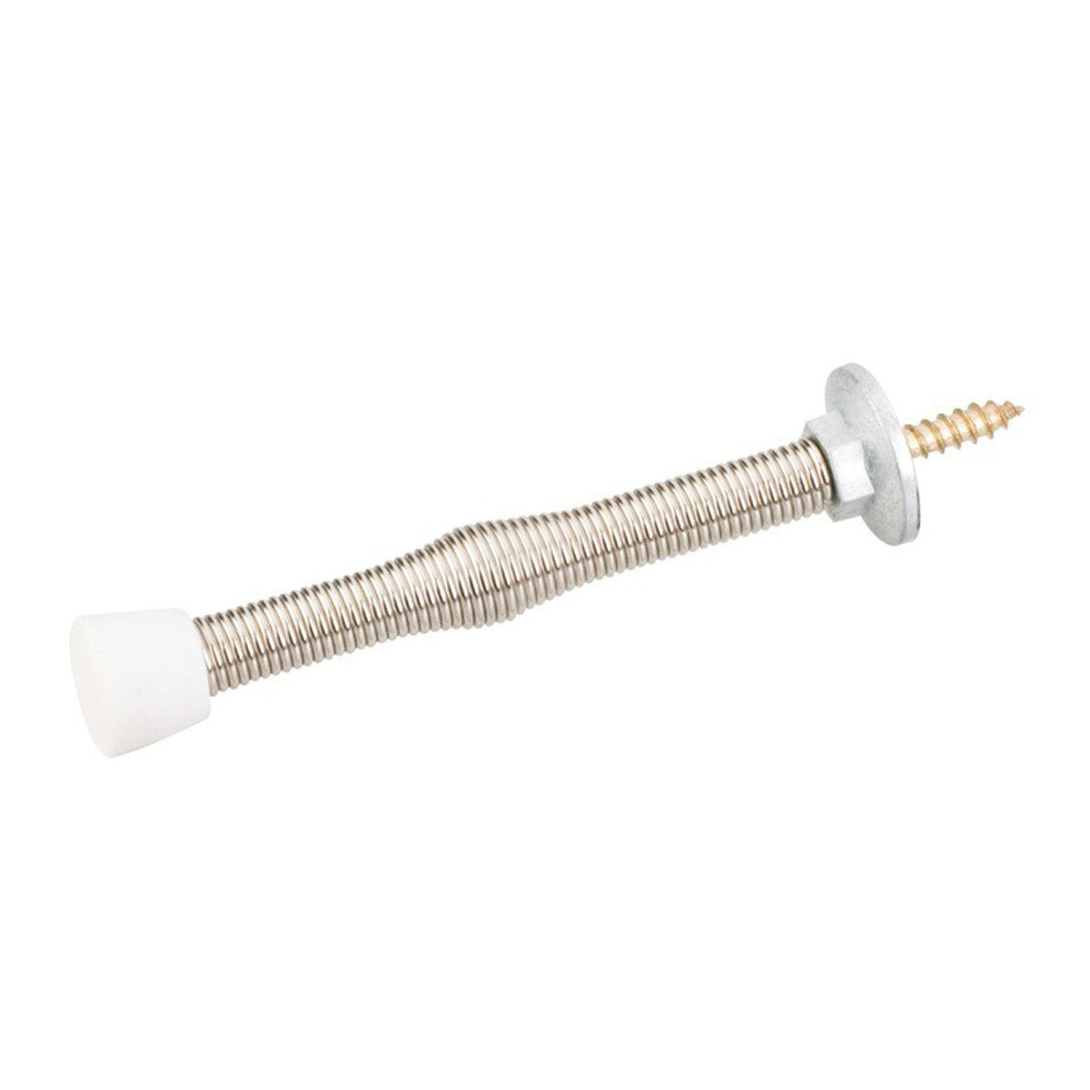 Hardware Resources 3" Spring Door Stop with Rubber Tip-DirectCabinets.com