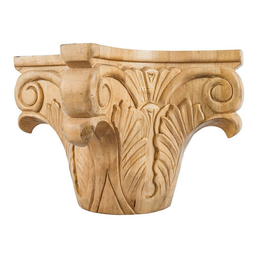 Hardware Resources Alder Acanthus Fireplace Column Capital-DirectCabinets.com