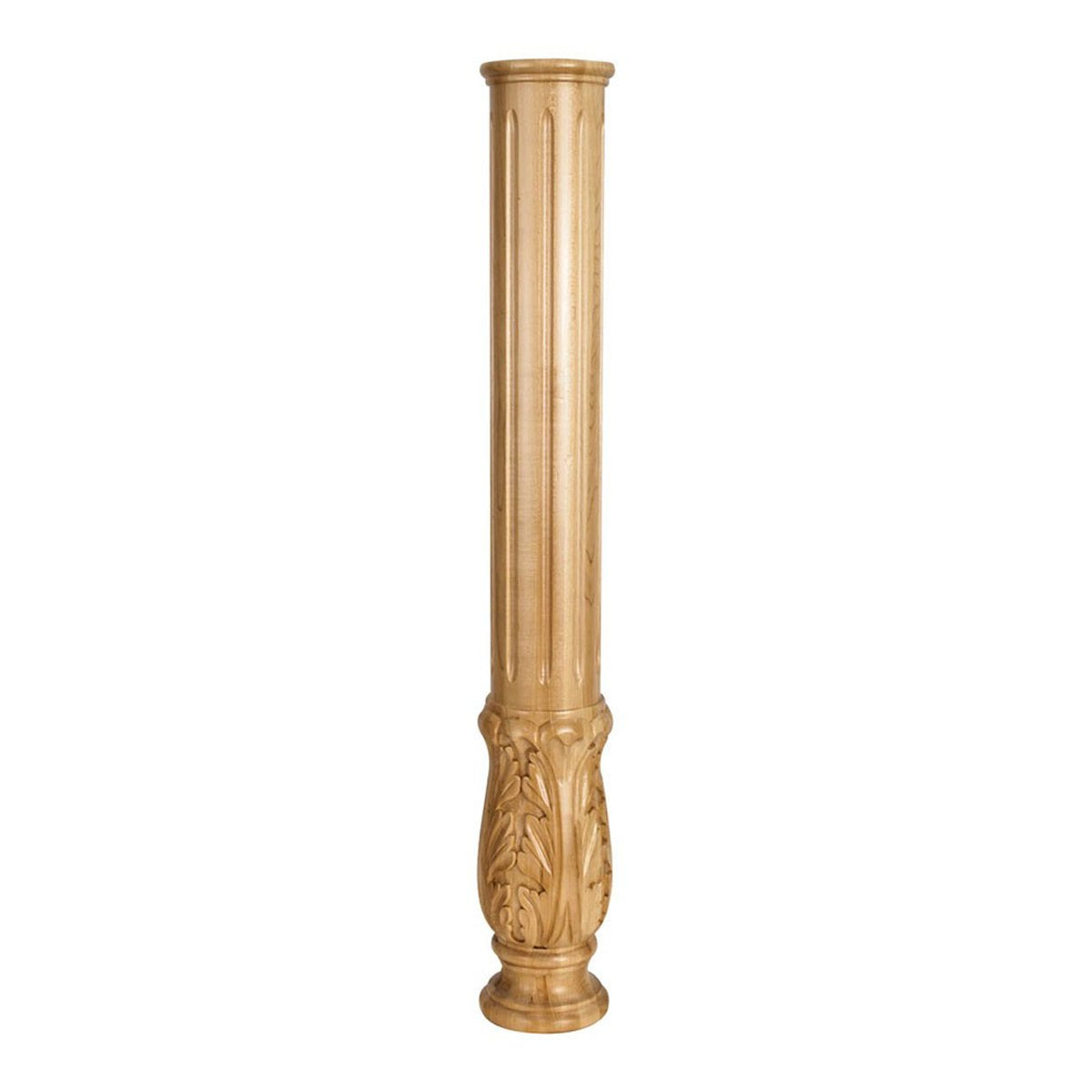 Hardware Resources Alder Acanthus Fireplace Column-DirectCabinets.com