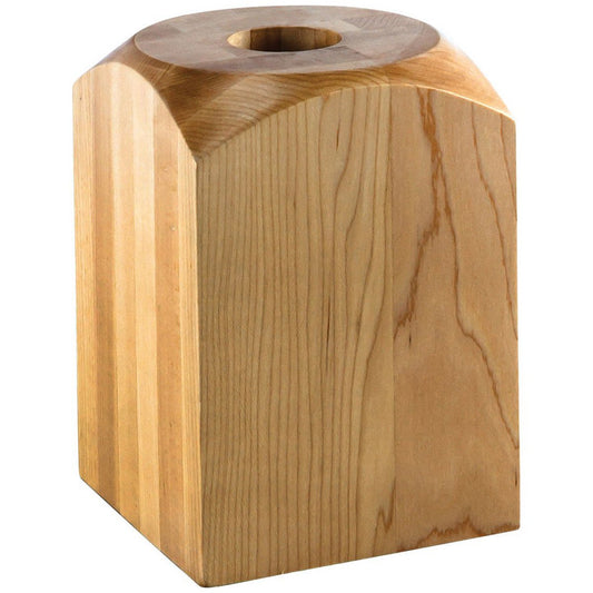 Hardware Resources Rubberwood Fireplace Column Base-DirectCabinets.com