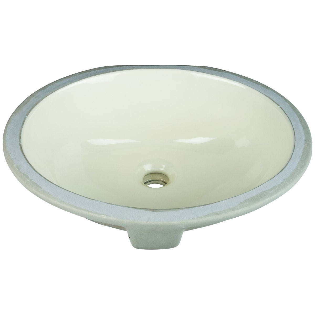 Hardware Resources 15" Oval Undermount Porcelain Bowl-DirectCabinets.com