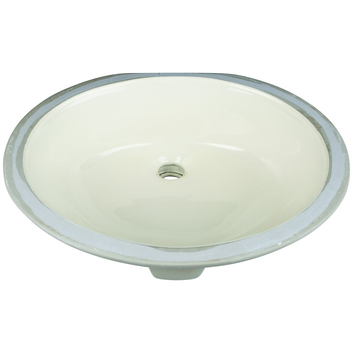 Hardware Resources 17" Oval Undermount Porcelain Bowl-DirectCabinets.com