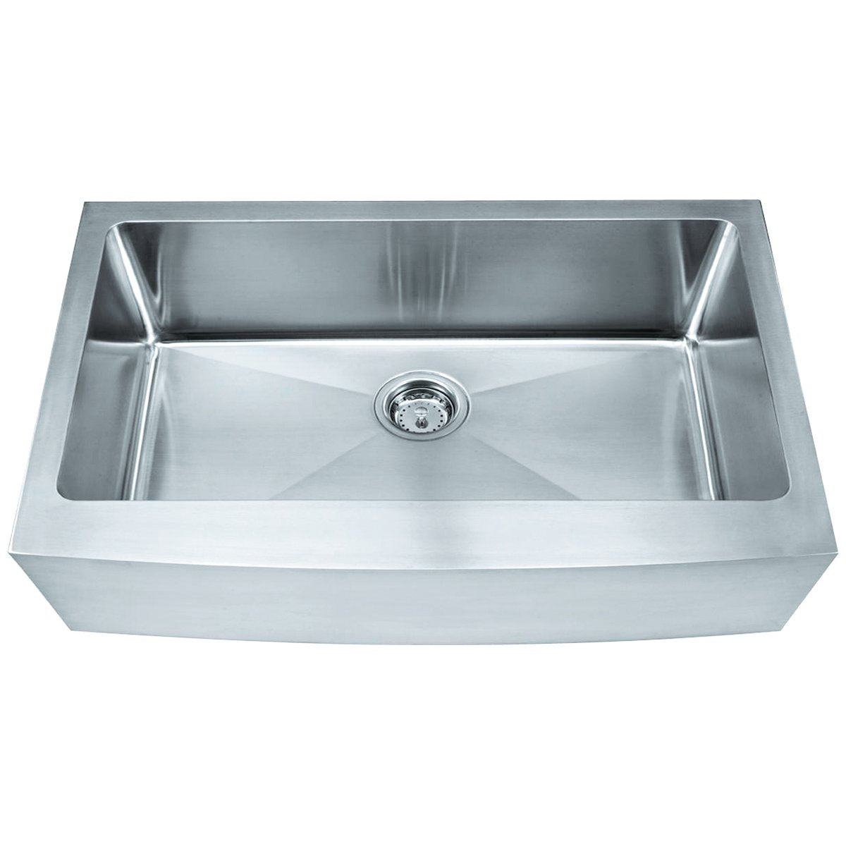 Hardware Resources 16 Gauge Stainless Steel Farmhouse Sink-DirectCabinets.com