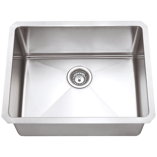 Hardware Resources Stainless Steel 16 Gauge Fabricated Kitchen Sink-DirectCabinets.com