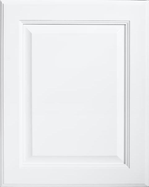 Fabuwood Value Premium Series, Hallmark Frost (white painted raised panel door)  Small Sample Door