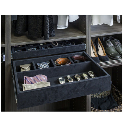 Hardware Resources 5 Compartment Felt Jewelry Organizer Drawer Kit-DirectCabinets.com
