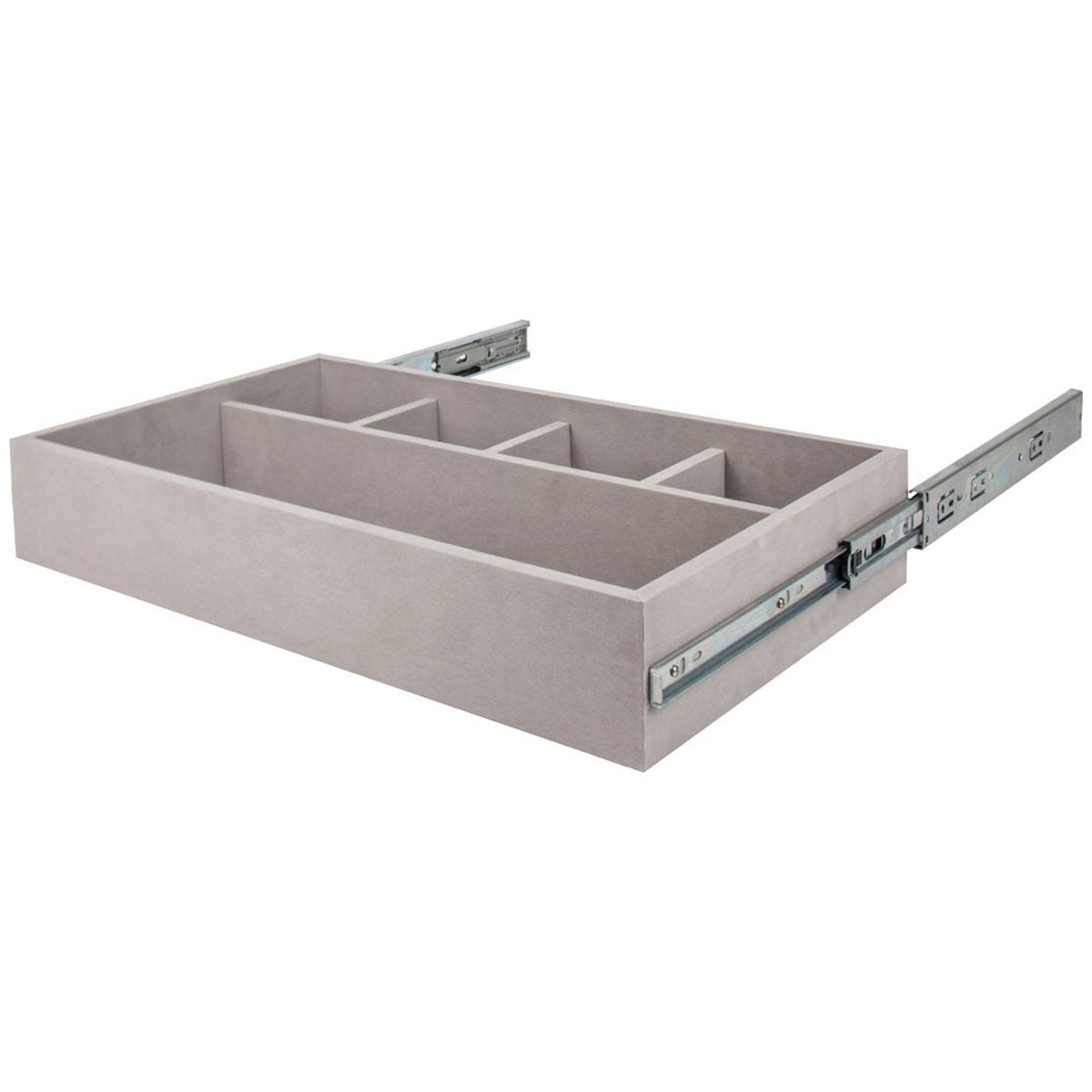Hardware Resources 5 Compartment Felt Jewelry Organizer Drawer Kit-DirectCabinets.com