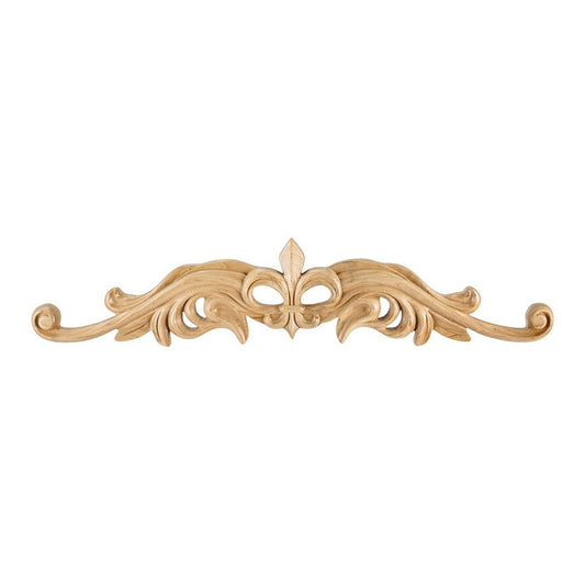 Hardware Resources Alder Fleur-De-Lis Onlay-DirectCabinets.com