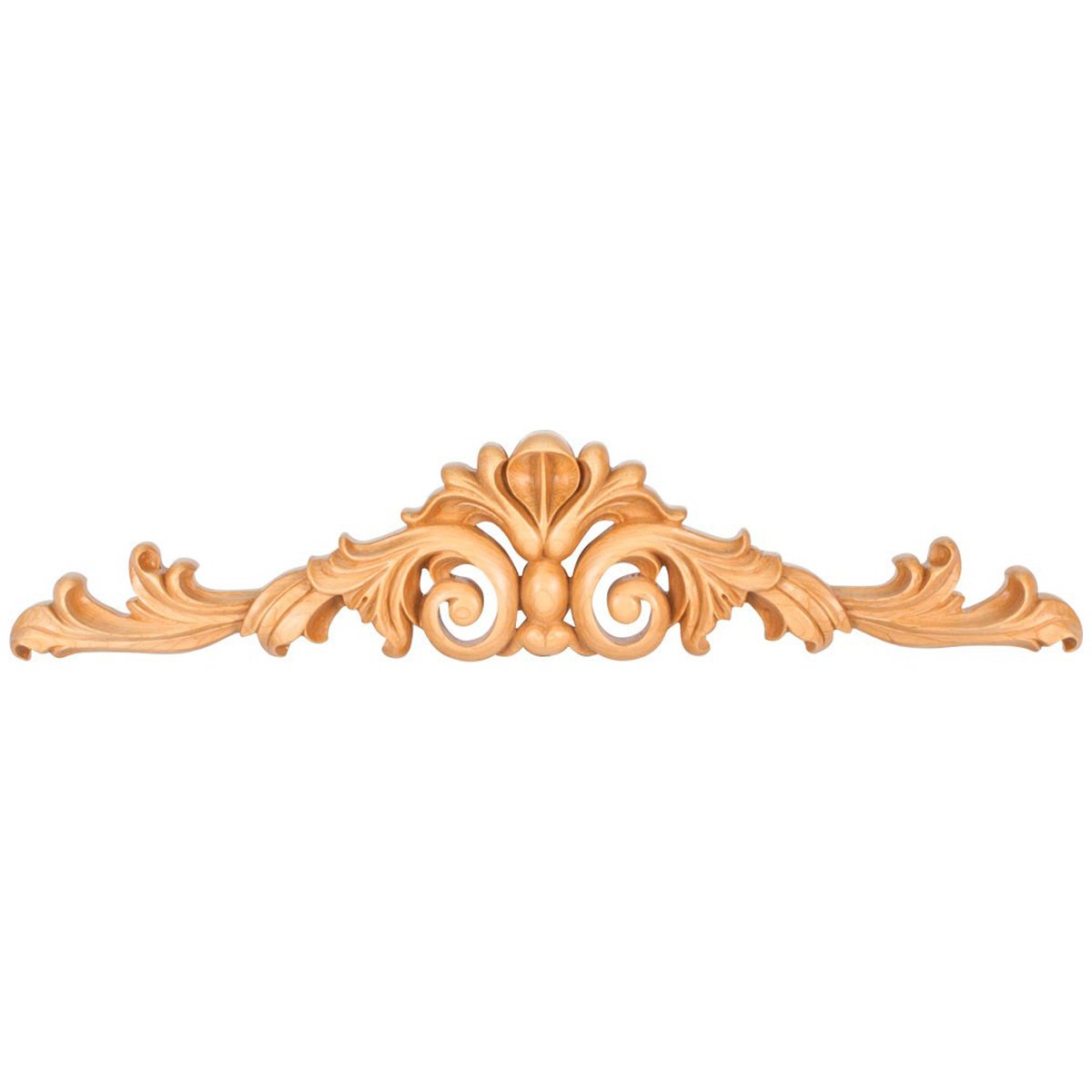 Hardware Resources Alder Acanthus Hand Carved Onlay-DirectCabinets.com