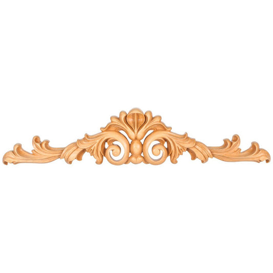 Hardware Resources Rubberwood Acanthus Hand Carved Onlay-DirectCabinets.com