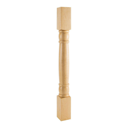 Hardware Resources White Birch Doric Wood Post-DirectCabinets.com