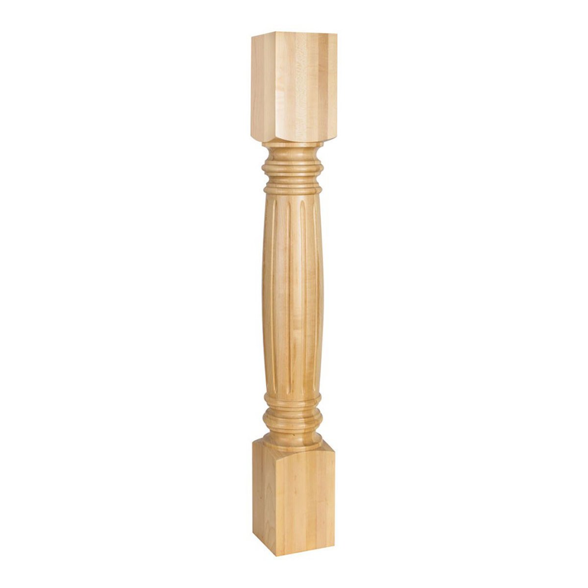 Hardware Resources Rubberwood Fluted Turned Post-DirectCabinets.com