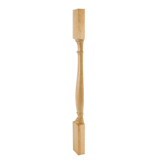Hardware Resources Rubberwood Turned Wood Split Post-DirectCabinets.com