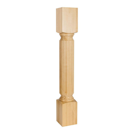 Hardware Resources White Birch Post with Reed Pattern-DirectCabinets.com