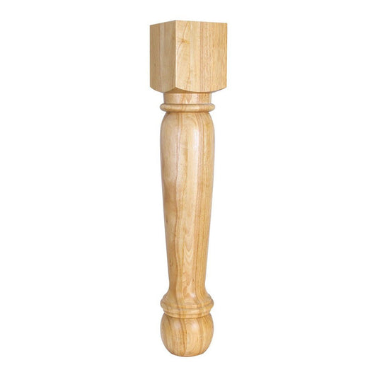 Hardware Resources Rubberwood Turned Post-DirectCabinets.com