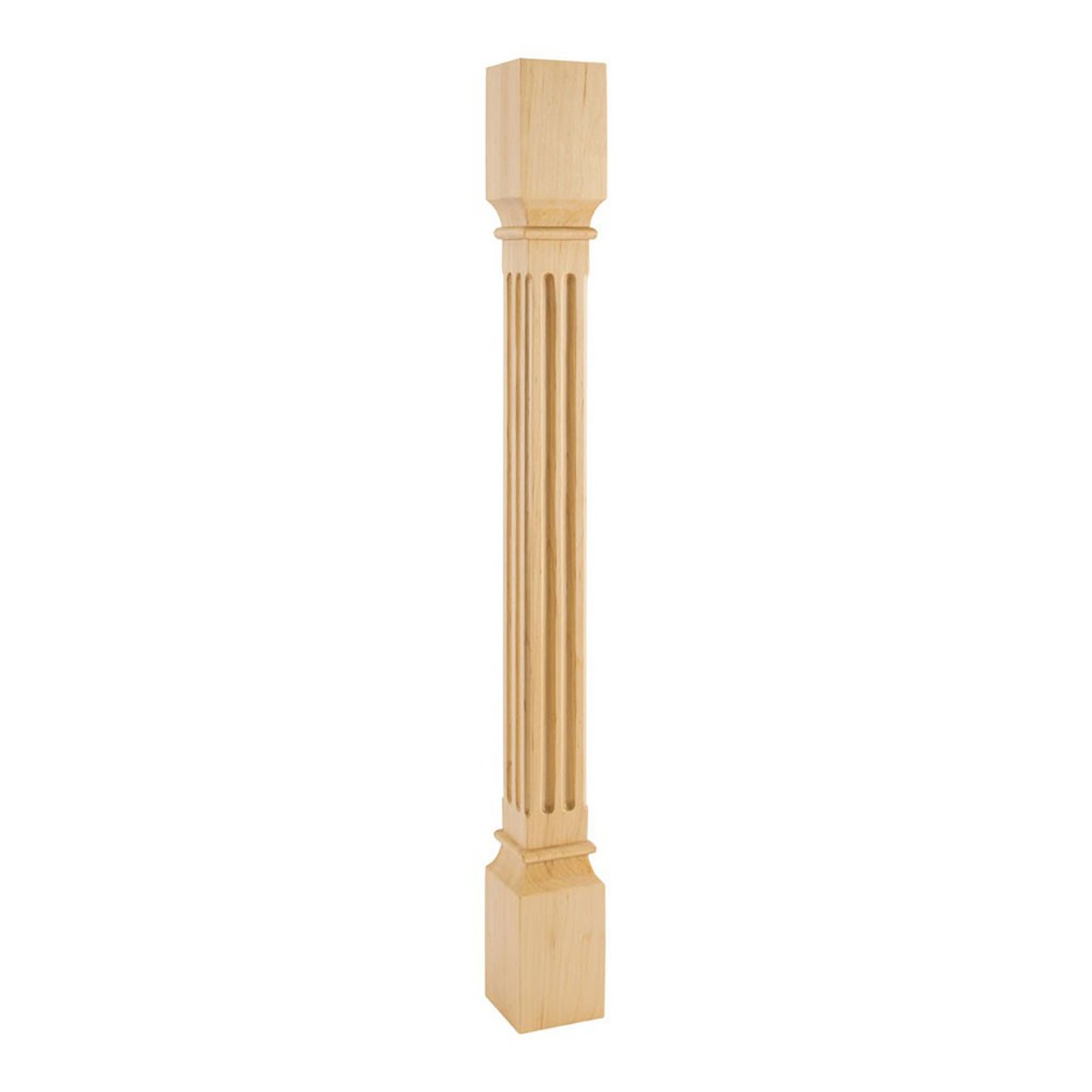 Hardware Resources 3-1/2" x 3-1/2" x 35-1/2" Cherry Fluted Post-DirectCabinets.com