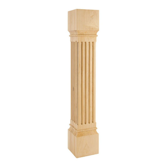 Hardware Resources Hard Maple Fluted Post-DirectCabinets.com