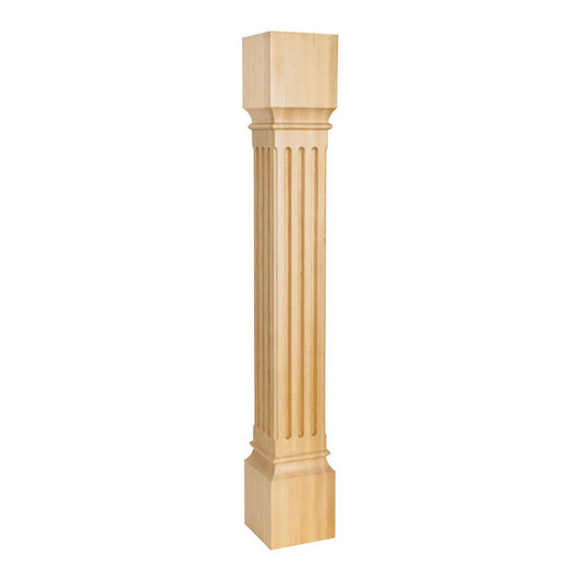 Hardware Resources 5" x 5" Alder Fluted Post-DirectCabinets.com