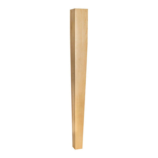 Hardware Resources Rubberwood Two Side Tapered Post-DirectCabinets.com