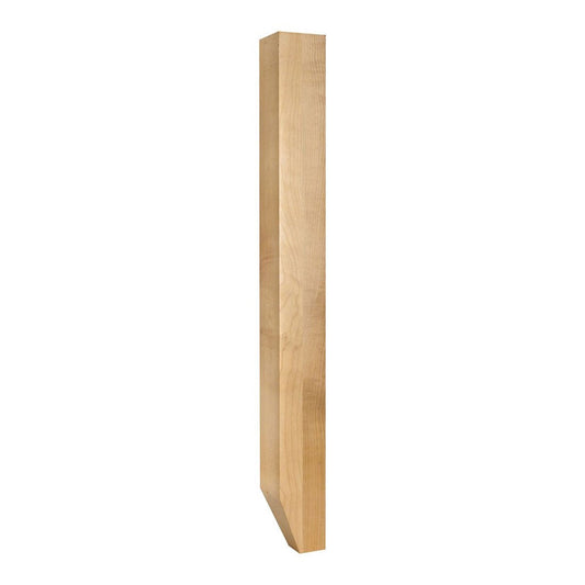 Hardware Resources Rubberwood Shaker Post with Tapered Foot-DirectCabinets.com