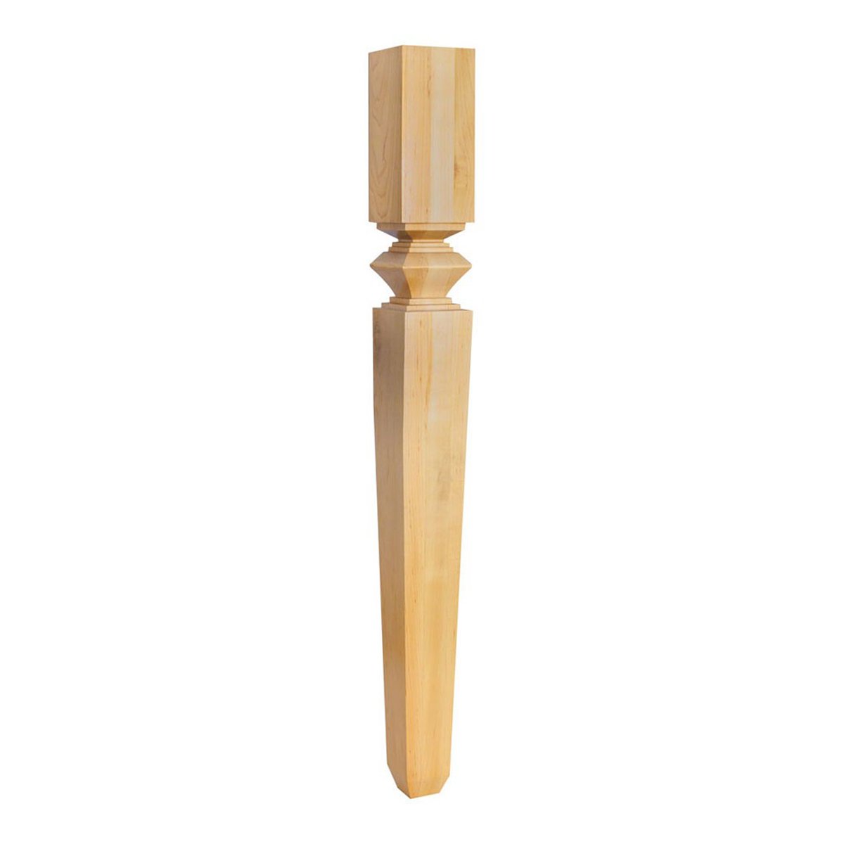 Hardware Resources Alder Tapered Post with Diamond Carving-DirectCabinets.com