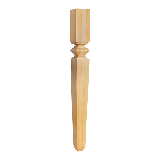 Hardware Resources Cherry Tapered Post with Diamond Carving-DirectCabinets.com